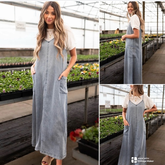 tea n rose Dresses & Skirts - NWT Tea N Rose Denim Maxi Dress